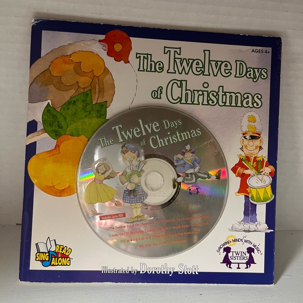 🐠The Twelve Days of Christmas. Sing a Long CD Book.
